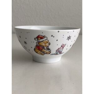 Disney Winnie the Pooh & Friends Rice Ramen Cereal Bowl Christmas Tree Holidays